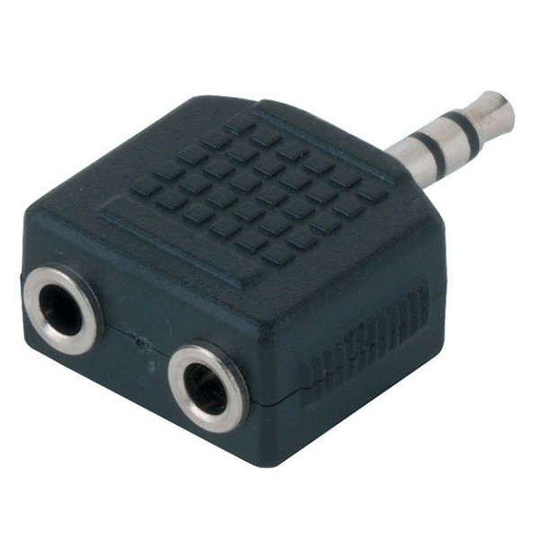 Adapter 2 x 3.5mm Stereo Jack - 1 x 3.5mm Stereo Jack 